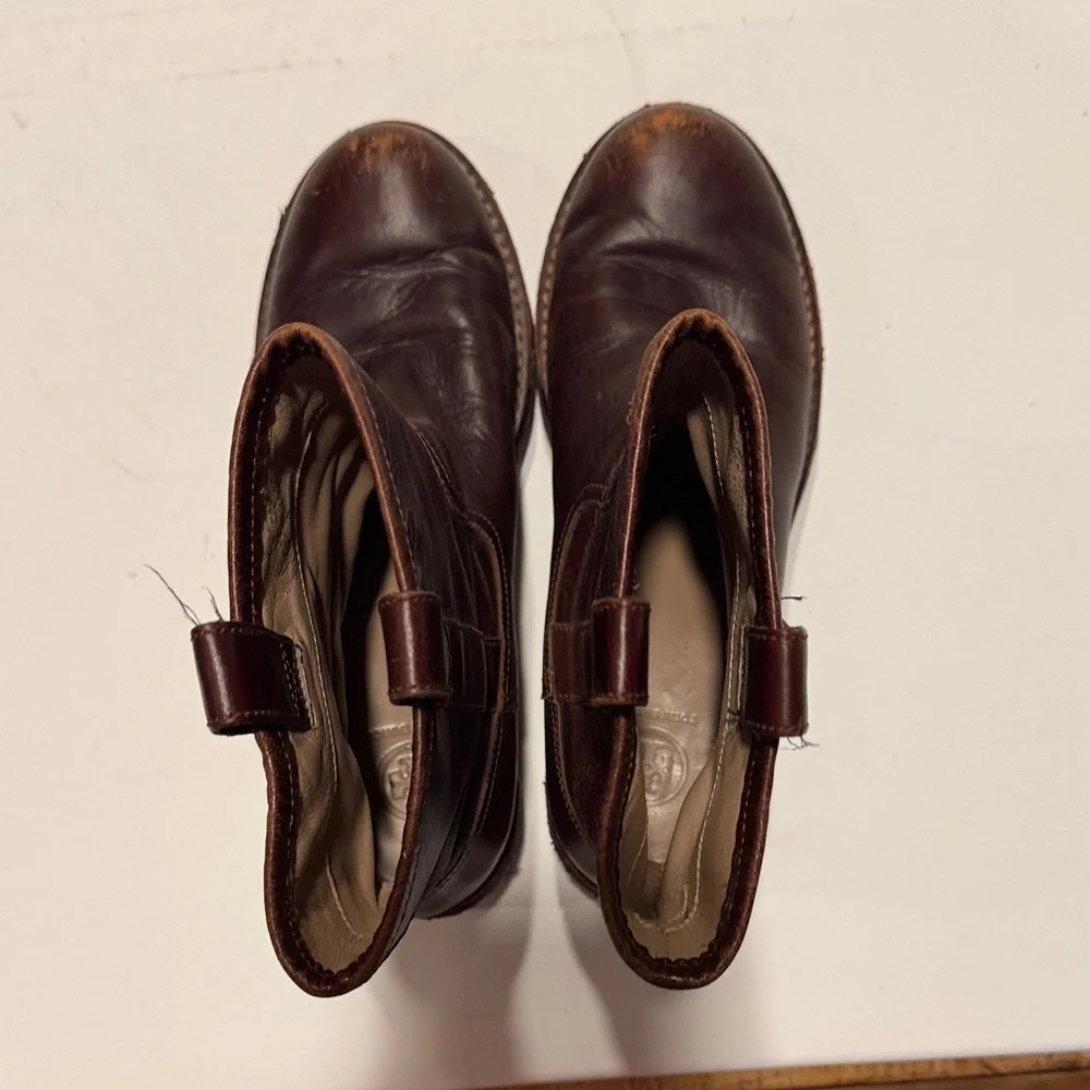 Tory Burch Rich Brown Ankle Boots